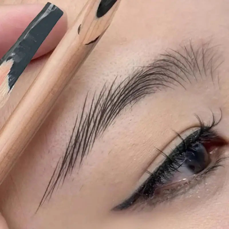 Microblading Wood Eyebrow Pencil – Smudge-Proof Long-Lasting & Natural Eyebrows Tattoo Pen