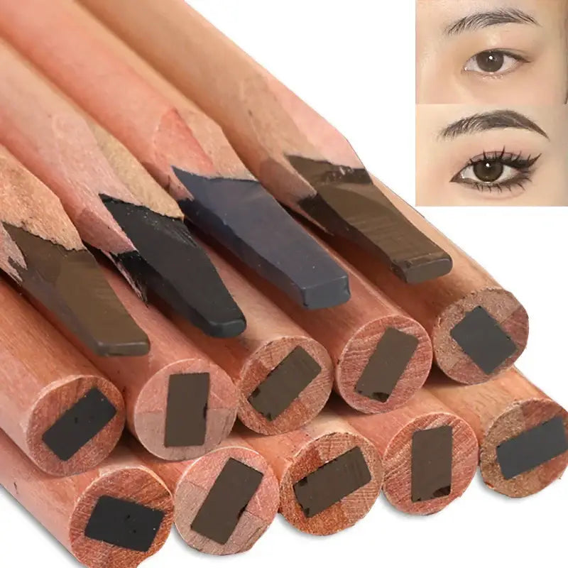 Microblading Wood Eyebrow Pencil – Smudge-Proof Long-Lasting & Natural Eyebrows Tattoo Pen