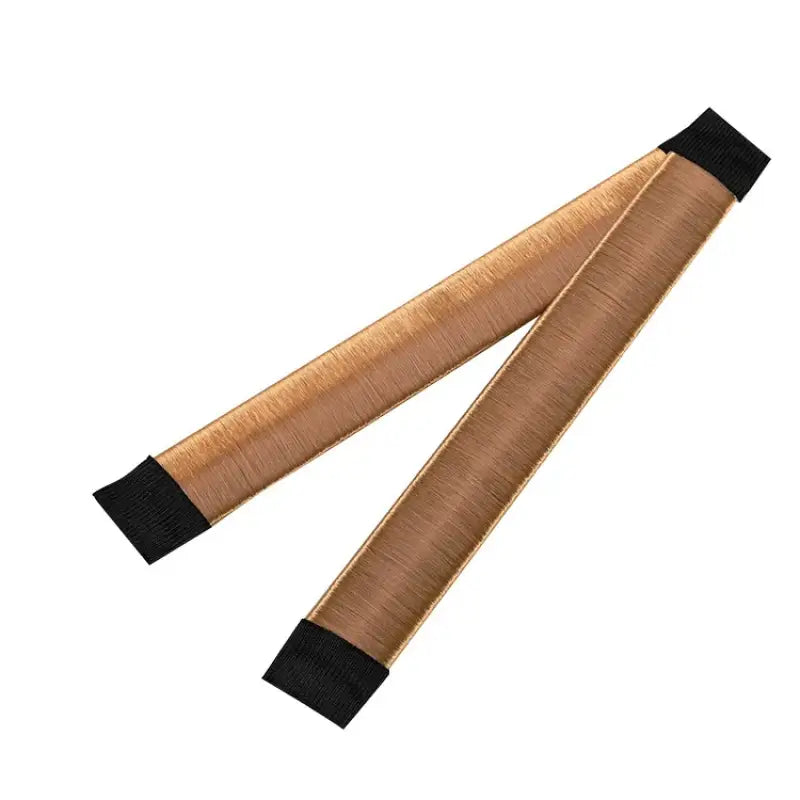 Sweet French Twist Hair Band Bun Maker DIY Magic Tool for Girls & Ladies Synthetic Donut Headband - Champagne