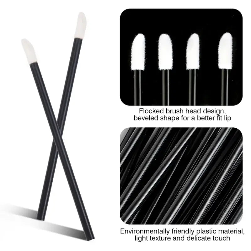 100/50pcs Disposable Eyelash & Lip Brushes – Mascara Applicator & Eyelash Extension Tools