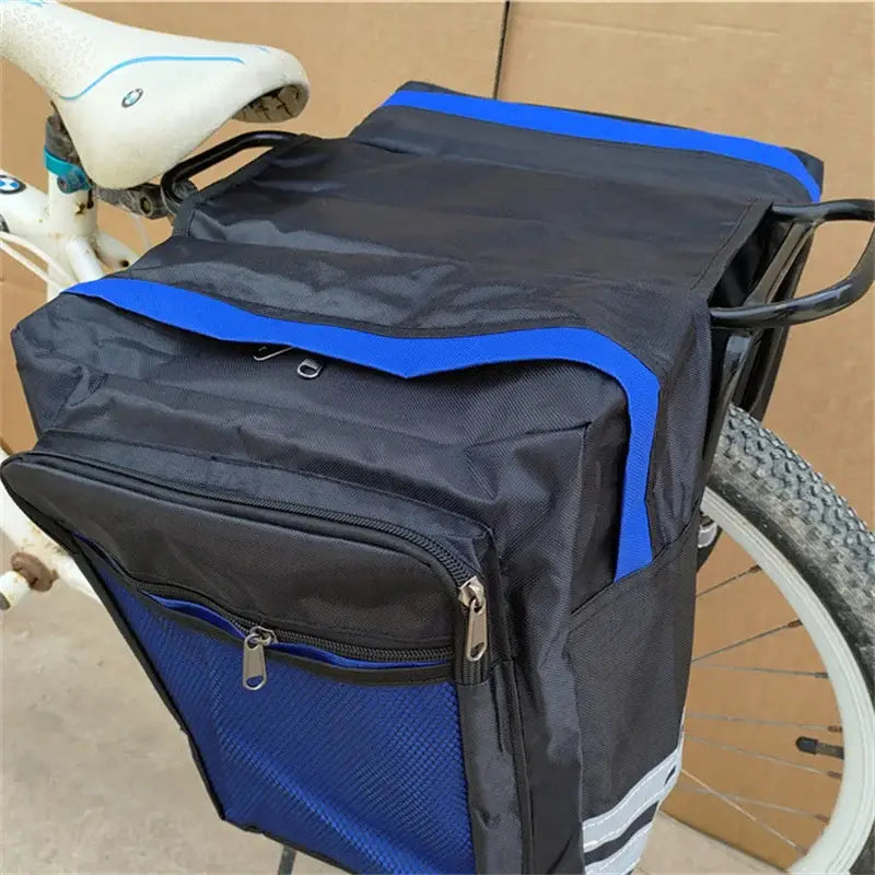 27L Double Side Rear Rack Bike Bag – 2-in-1 Camo Trunk Pannier for Mountain & Road Cycling Durable Waterproof Bicycle