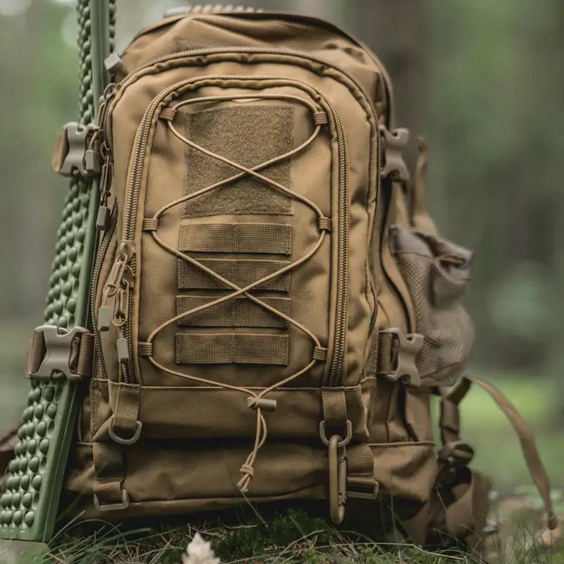 65L Military Tactical Backpack for Hiking Camping Travel with MOLLE System and Expandable Size