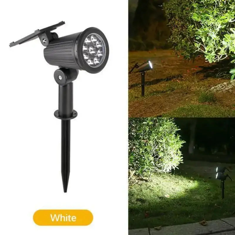 9-LED Solar Spotlights – IP65 Waterproof Outdoor Lights with Adjustable Brightness for Garden Lawn Driveway & Backyard