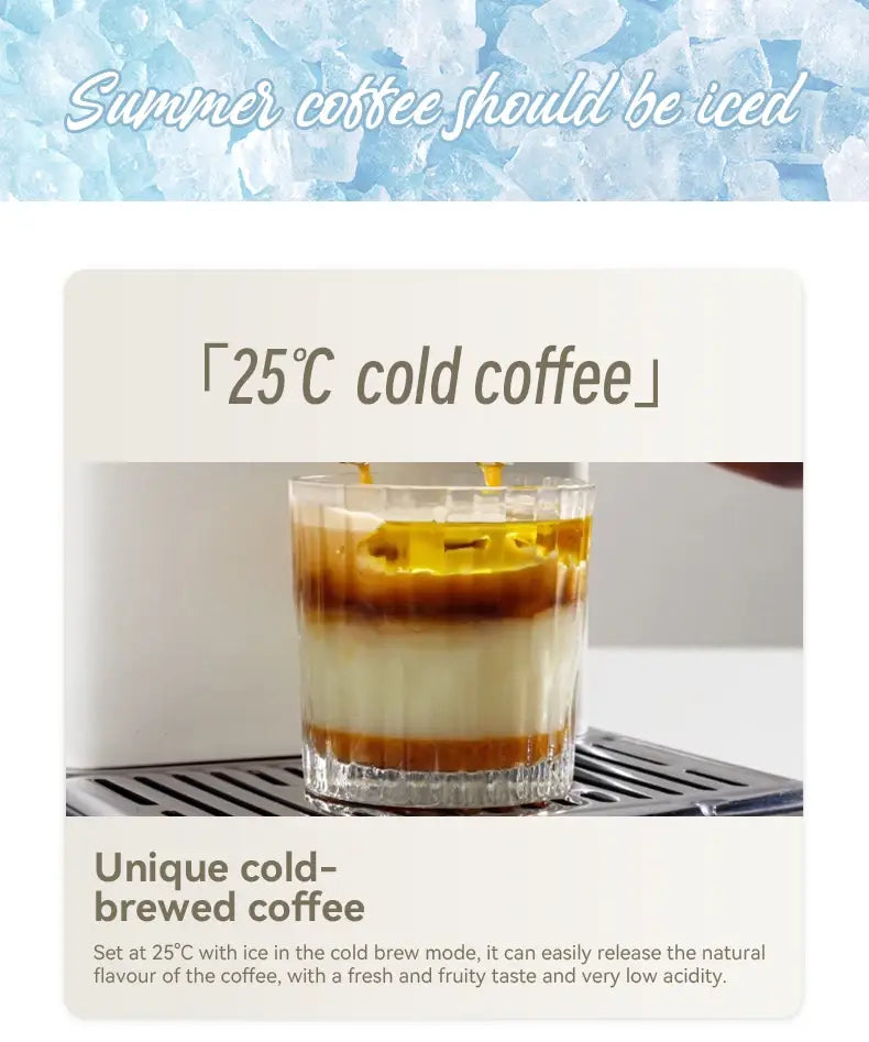 HiBREW Semi-Automatic Espresso Machine 20Bar Pressure Adjustable Temperature for Cappuccino