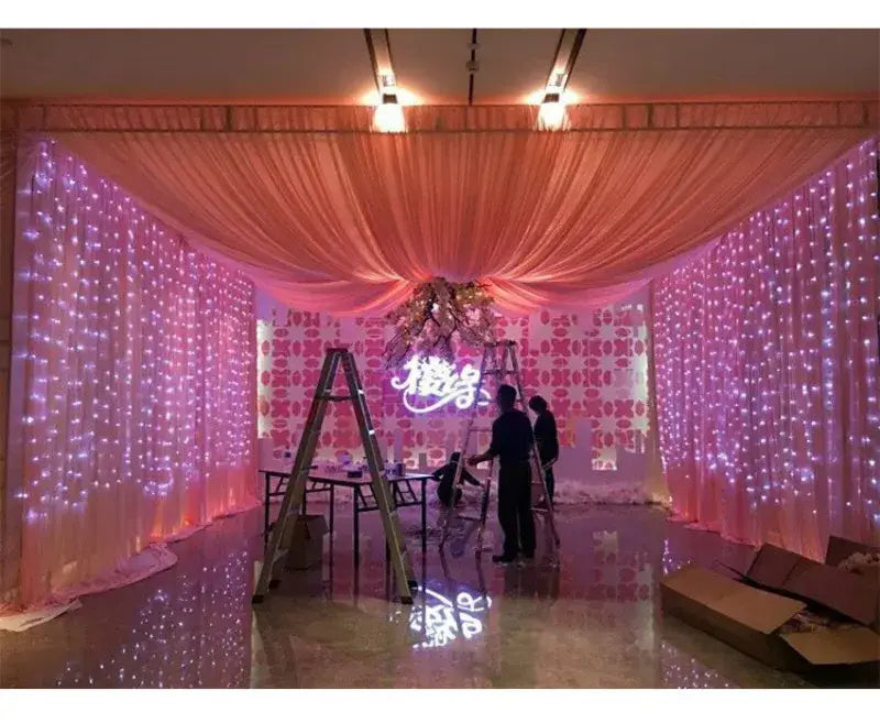 Curtain Garland Fairy Lights with Remote – USB-Powered 8-Mode LED String Lights for Windows Christmas Weddings New Year