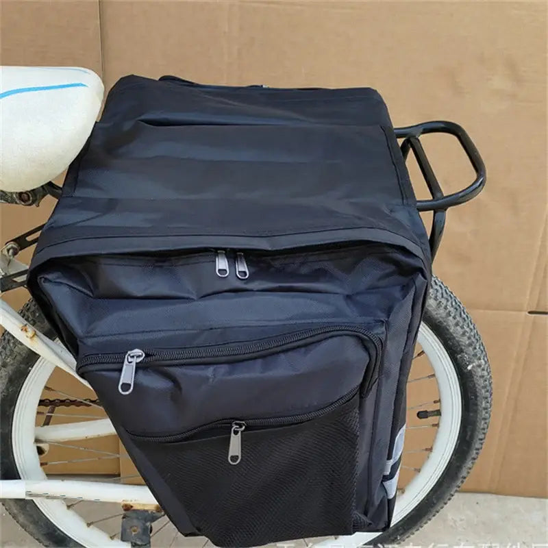 27L Double Side Rear Rack Bike Bag – 2-in-1 Camo Trunk Pannier for Mountain & Road Cycling Durable Waterproof Bicycle