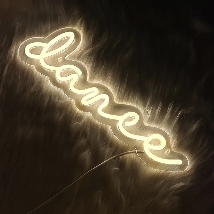 LED Dance Neon Sign – USB-Powered Wall Light for Weddings Parties Dance Studios Bars & Home Decor