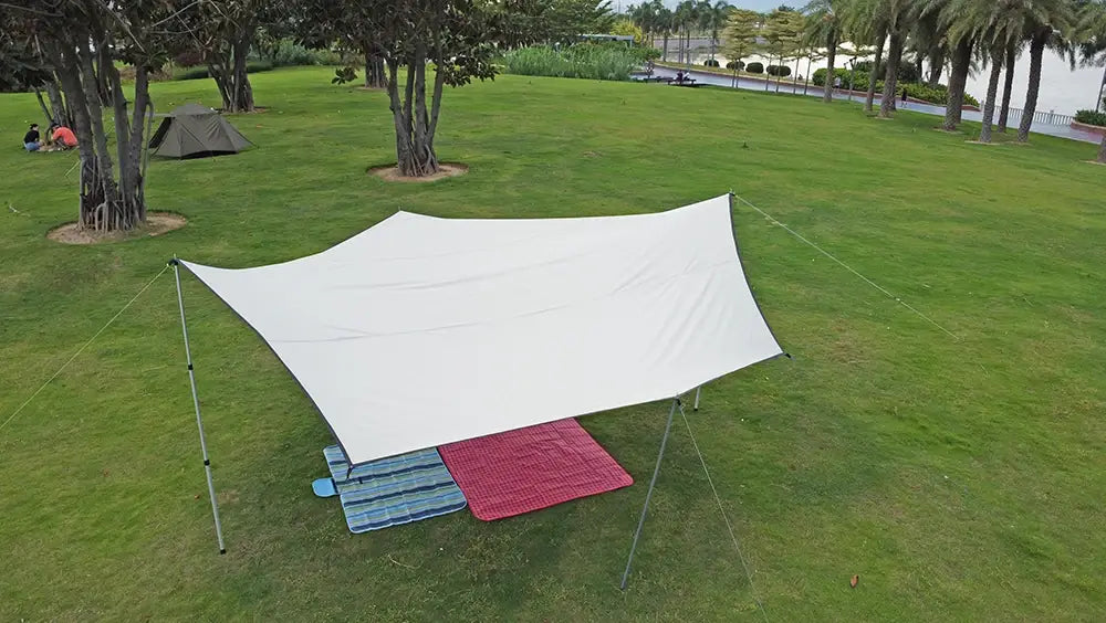 Octagon 5x5 Black Coating Tarp for 12 People – Waterproof Outdoor Camping Sunshade Awning