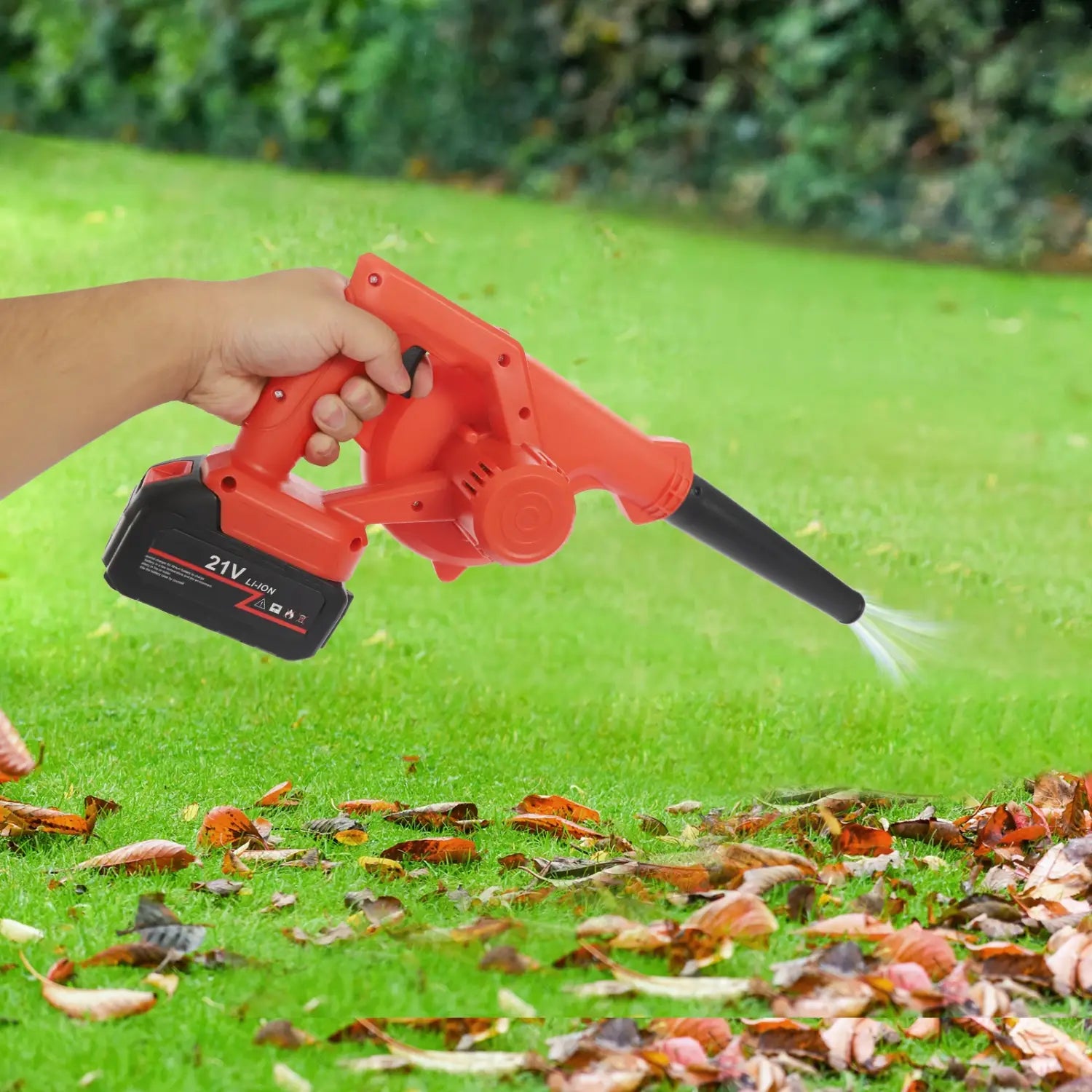 800W Electric Leaf Blower – Cordless Battery Powered Adjustable for Cleaning