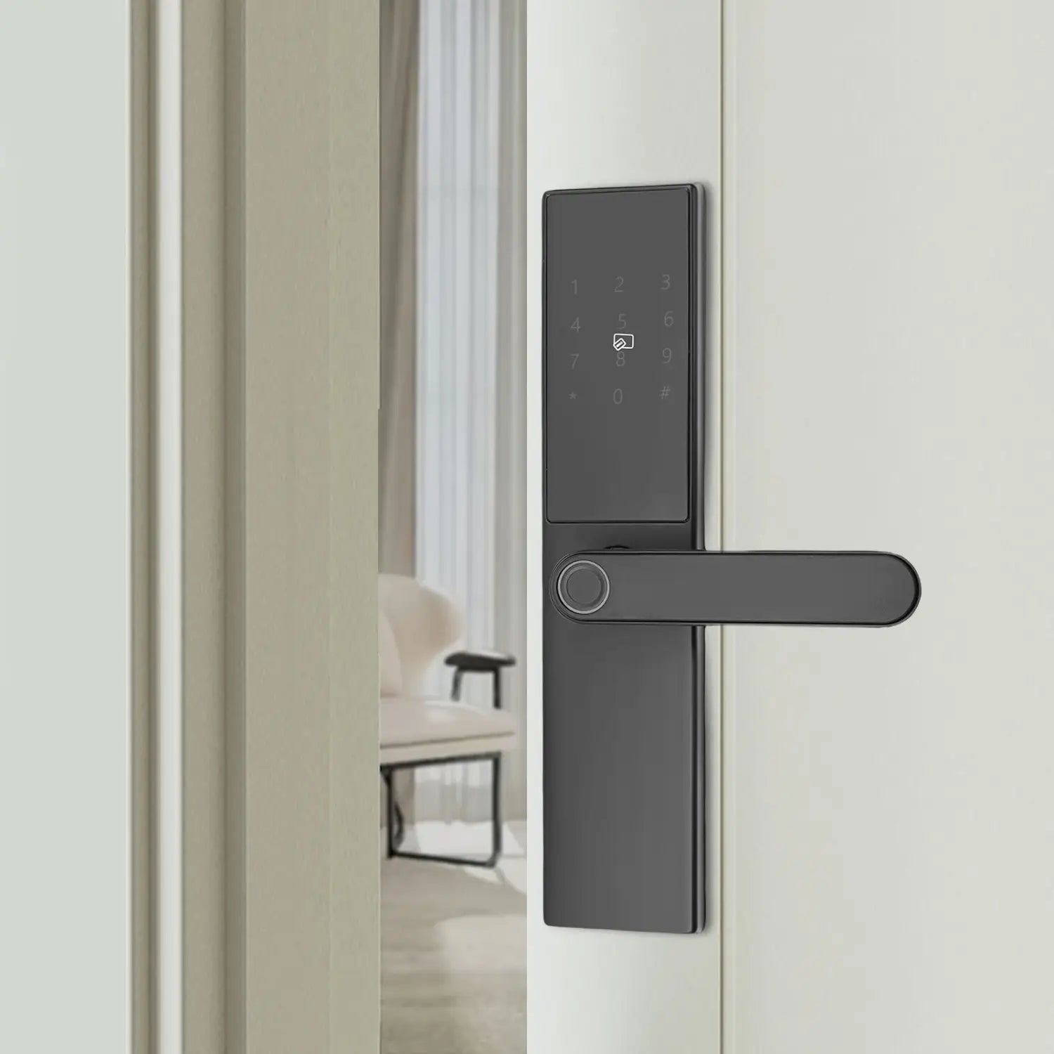 Smart Door Lock with Fingerprint & Keypad for Keyless Entry