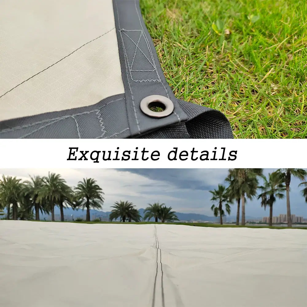 Octagon 5x5 Black Coating Tarp for 12 People – Waterproof Outdoor Camping Sunshade Awning