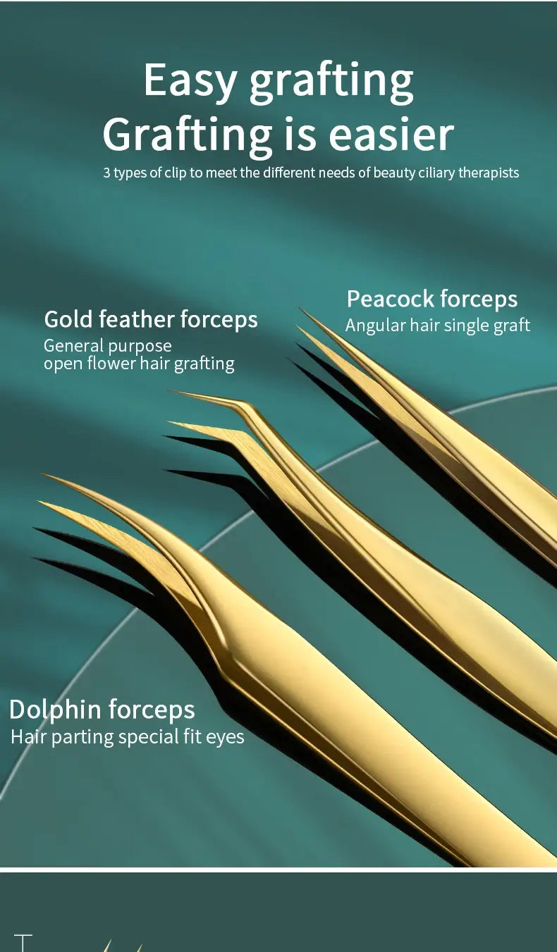 Anti-Static Straight Eyelash Extension Tweezers – Precision Lash & Brow Tool (1 Piece)