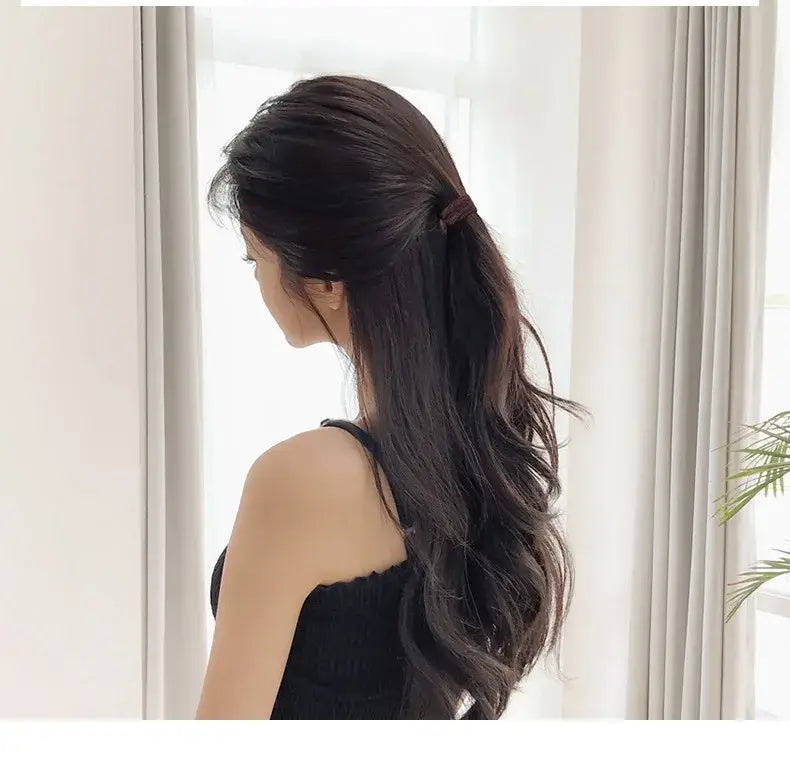 Four Seasons Women’s High-Elastic Nylon Loop Headband & Ponytail Hair Tie – Soft Durable Non-Damaging Hair Accessory