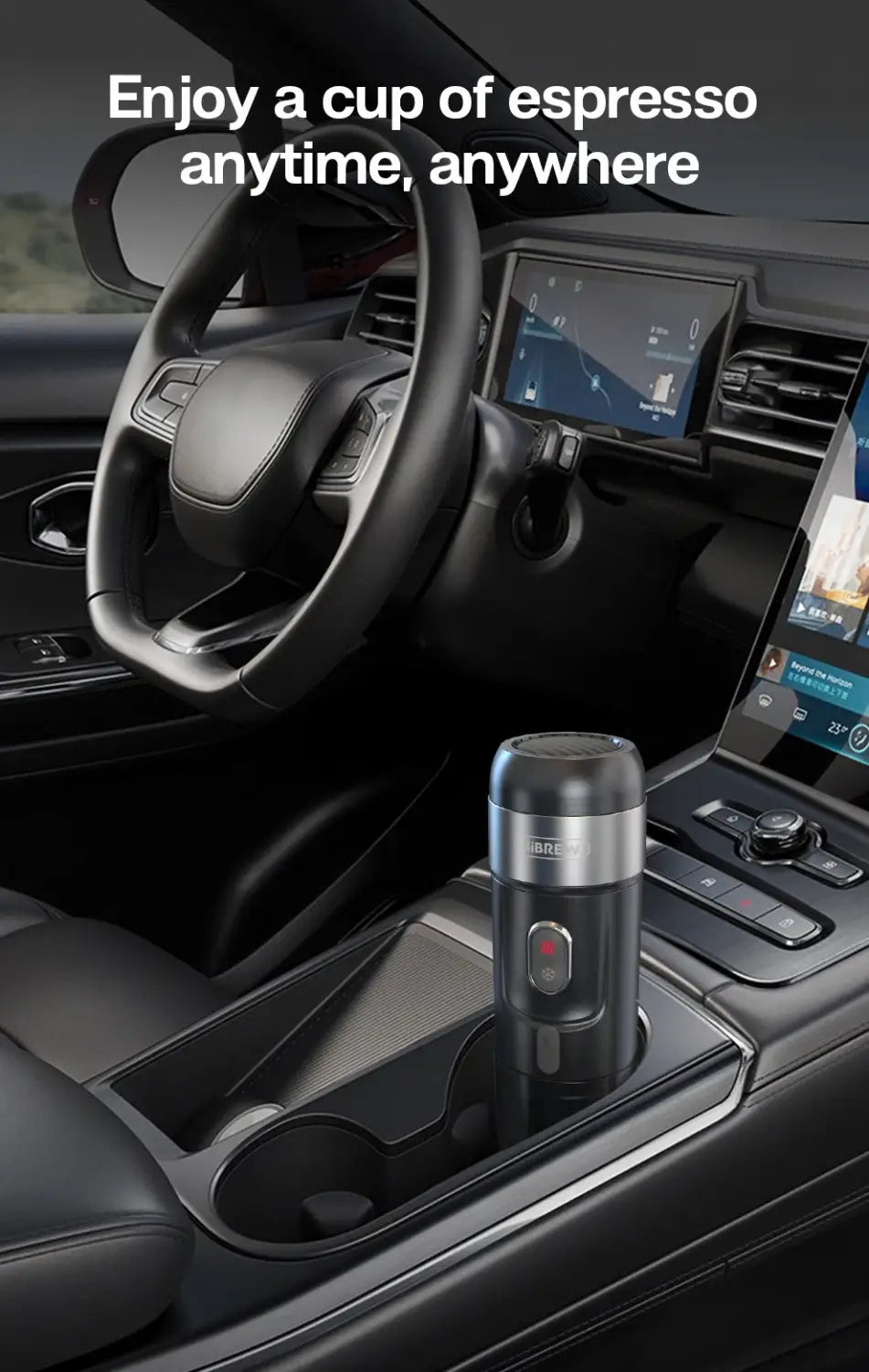 Portable Espresso Coffee Machine for Car & Home – DC12V Compatible with Nespresso & Dolce Gusto Pod