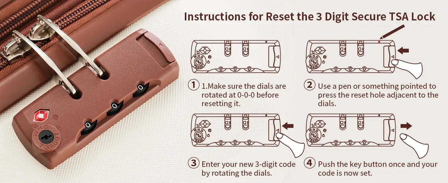 4 Piece Luggage Set with Compression Packing Cubes – Expandable Spinner Wheels & TSA Lock