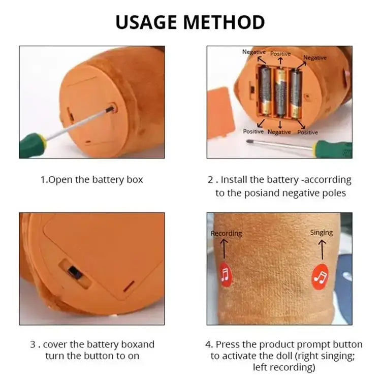 Dancing Cactus Toy – Talking Singing Wriggling Plush Toy with Light & Sound | Repeats What You Say | Fun Interactive