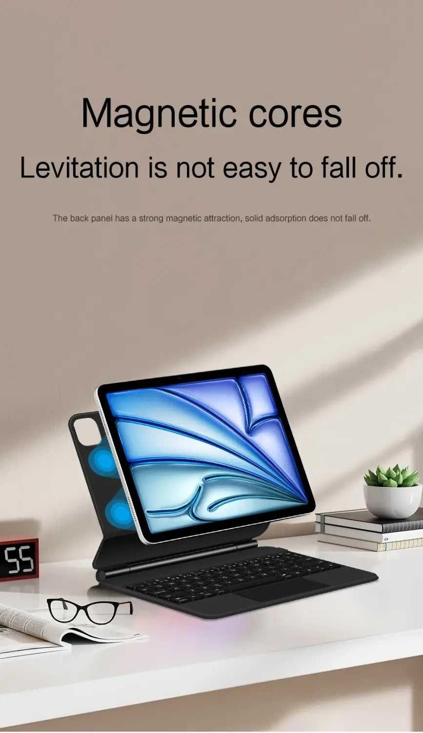 Magic Keyboard Case For iPad Pro 11 inch 12.9’’ M2 13 M4 Air 4th 5th ipad10 10th 10.9 Smart Cover Multi-touch Magnetic