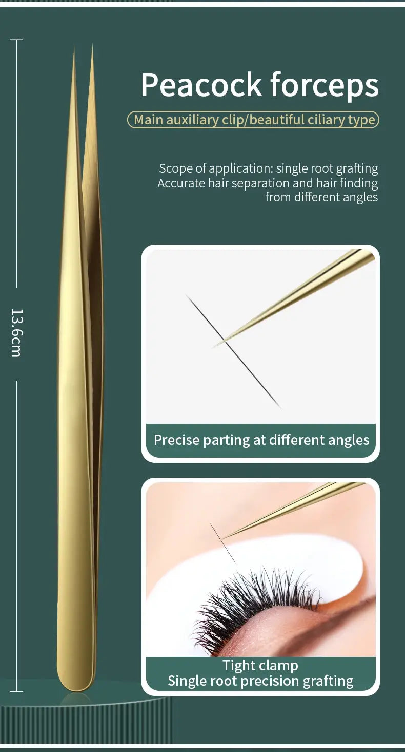 Anti-Static Straight Eyelash Extension Tweezers – Precision Lash & Brow Tool (1 Piece)