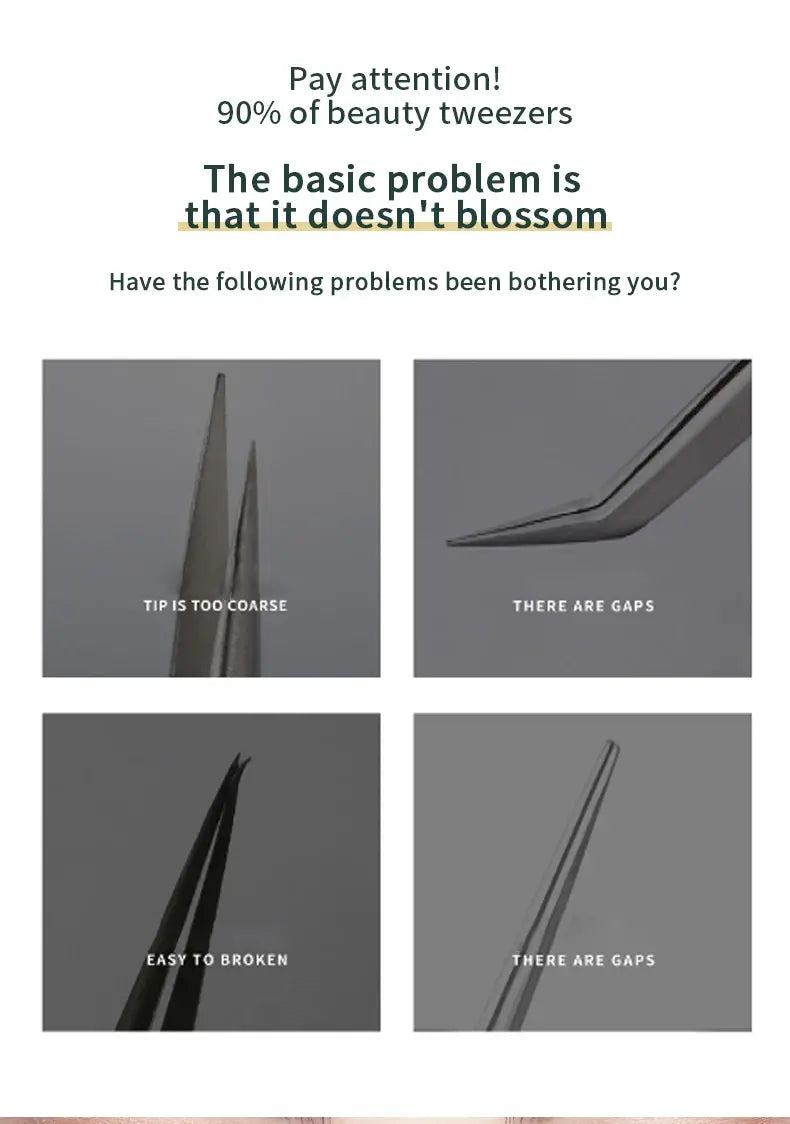 Anti-Static Straight Eyelash Extension Tweezers – Precision Lash & Brow Tool (1 Piece)