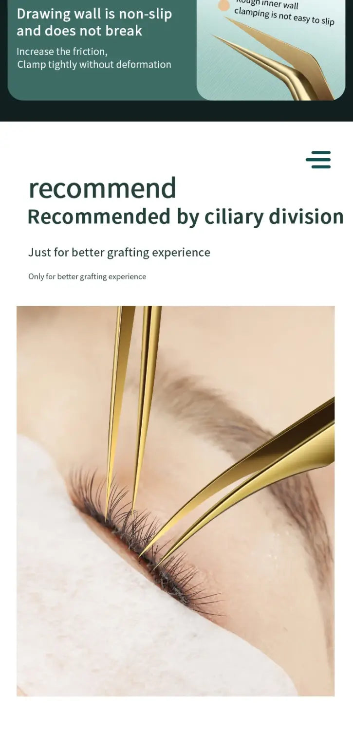 Anti-Static Straight Eyelash Extension Tweezers – Precision Lash & Brow Tool (1 Piece)