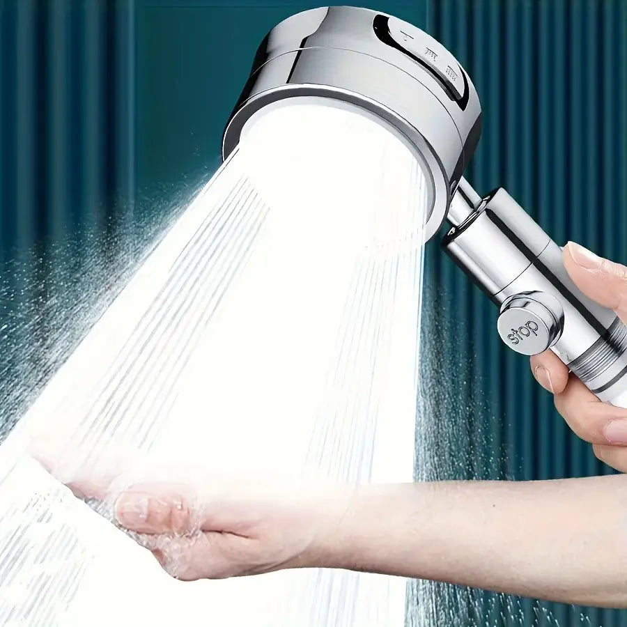 3-Level Adjustable Shower Head with Filter | Wall-Mounted Rain Shower Settings Painted Surface