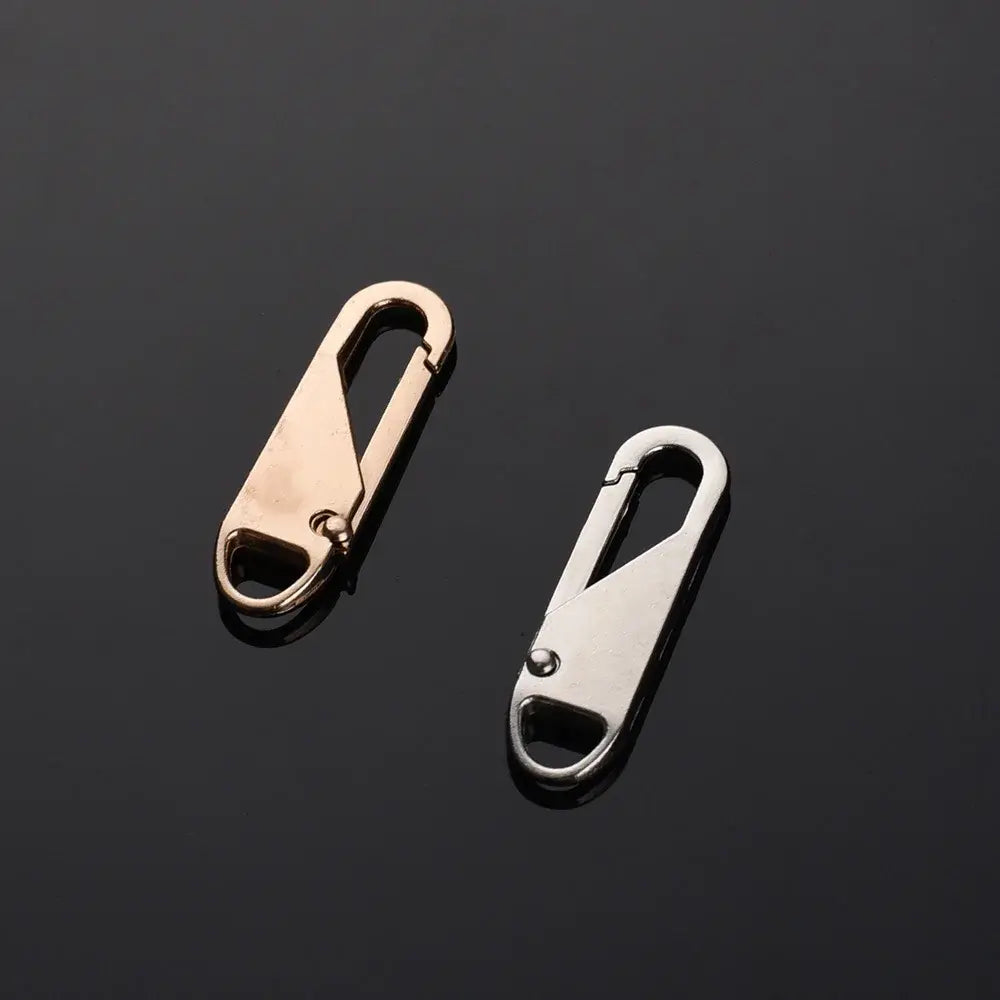 5pcs Universal Replacement Zipper Slider Pullers – Metal Alloy Zip Repair Kit for Luggage Bags Jackets & DIY Sewing