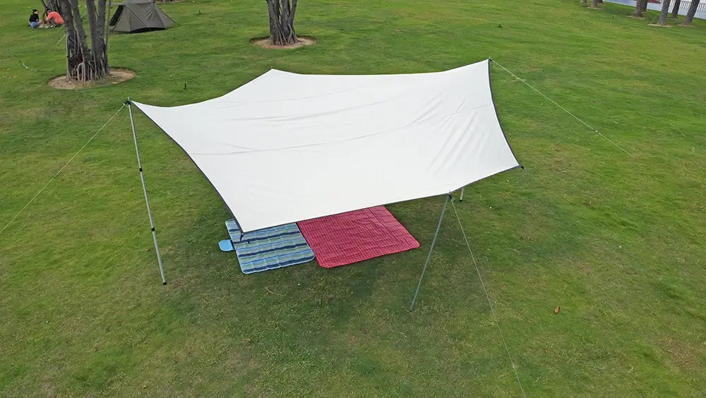 Octagon 5x5 Black Coating Tarp for 12 People – Waterproof Outdoor Camping Sunshade Awning