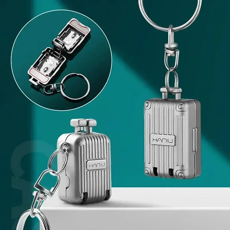 Foldable Stainless Steel Nail Clipper Keychain – Portable Rotary Nail Cutter for Fingernails & Toenails (Manicure