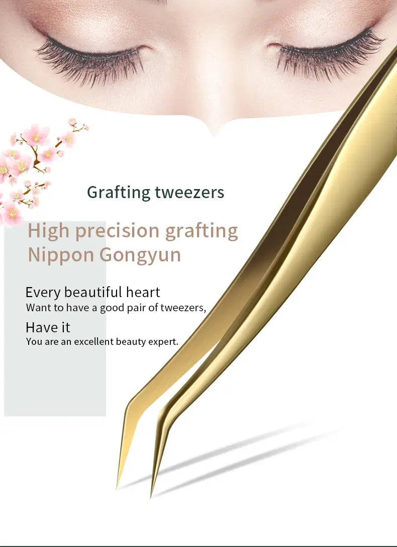 Anti-Static Straight Eyelash Extension Tweezers – Precision Lash & Brow Tool (1 Piece)