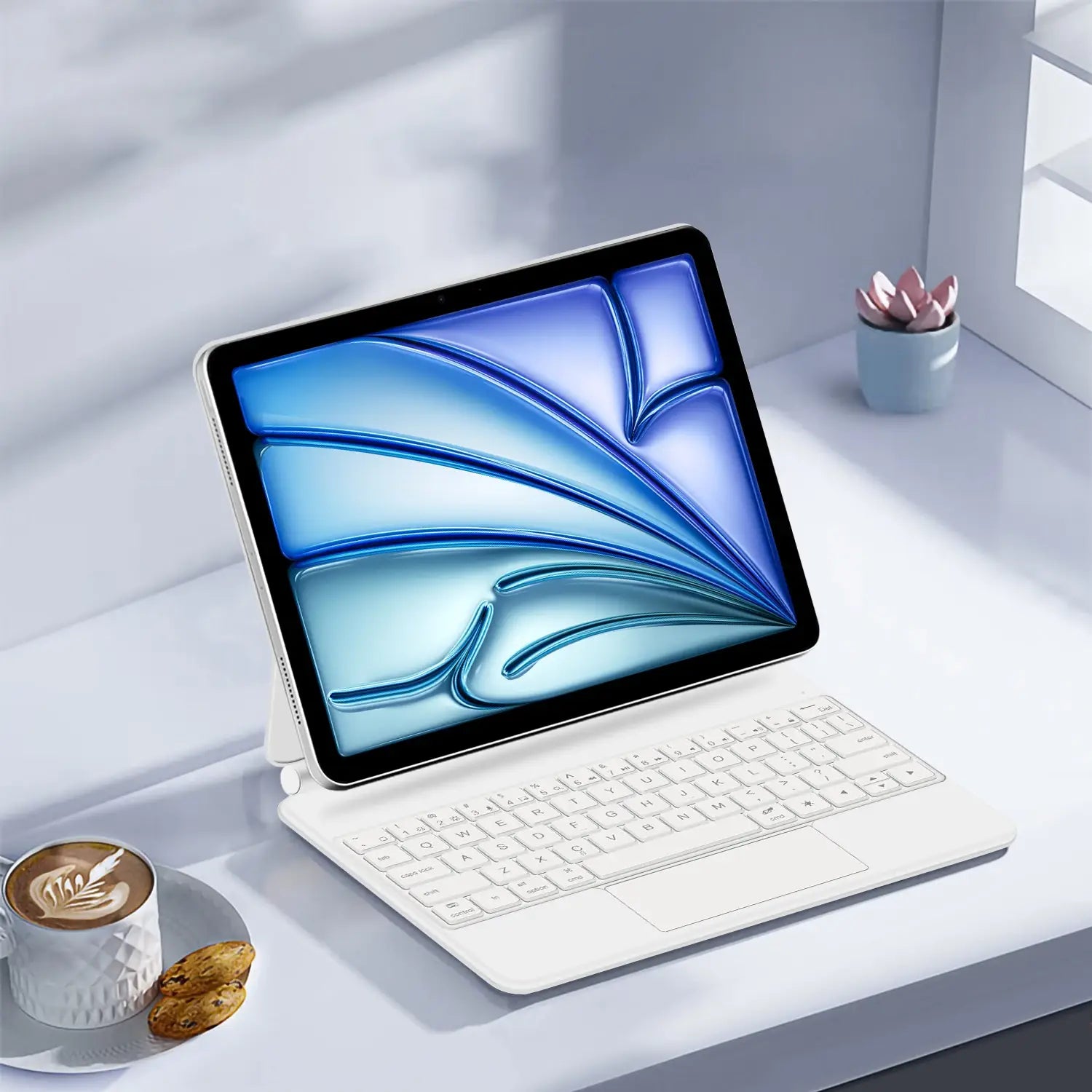 Magic Keyboard Case For iPad Pro 11 inch 12.9’’ M2 13 M4 Air 4th 5th ipad10 10th 10.9 Smart Cover Multi-touch Magnetic