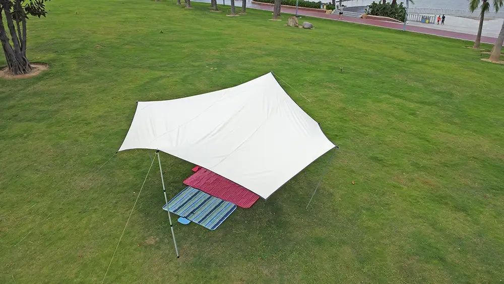 Octagon 5x5 Black Coating Tarp for 12 People – Waterproof Outdoor Camping Sunshade Awning