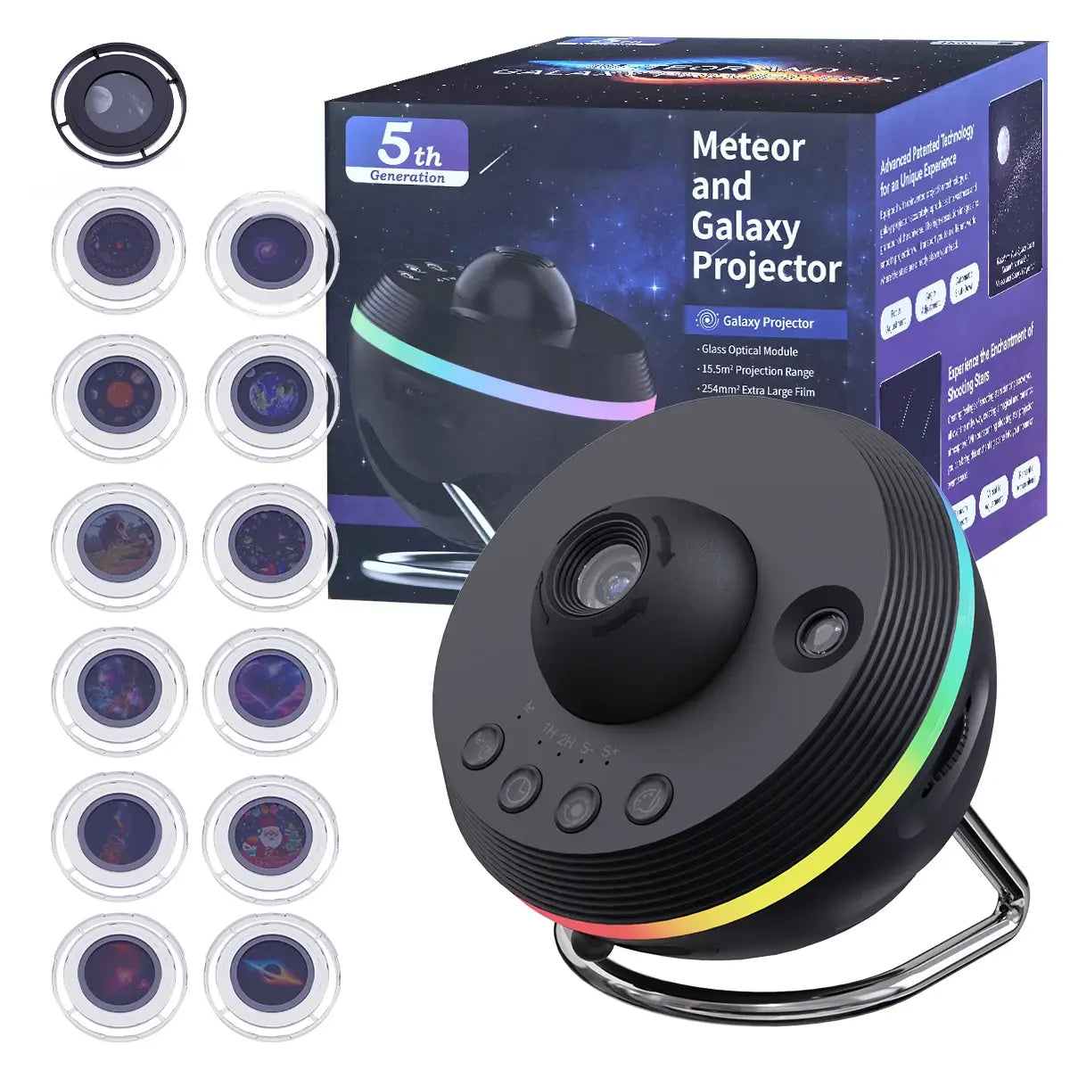 Galaxy Projector – 13-in-1 Meteor HD Planetarium Star Projector with 360° Rotation