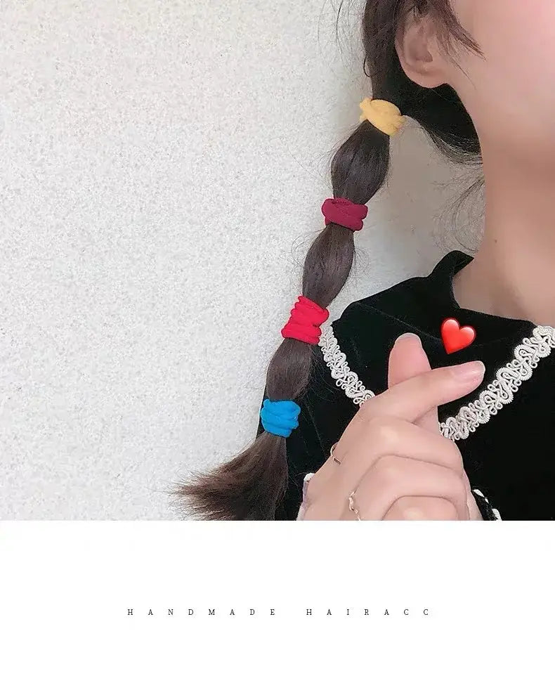 Four Seasons Women’s High-Elastic Nylon Loop Headband & Ponytail Hair Tie – Soft Durable Non-Damaging Hair Accessory