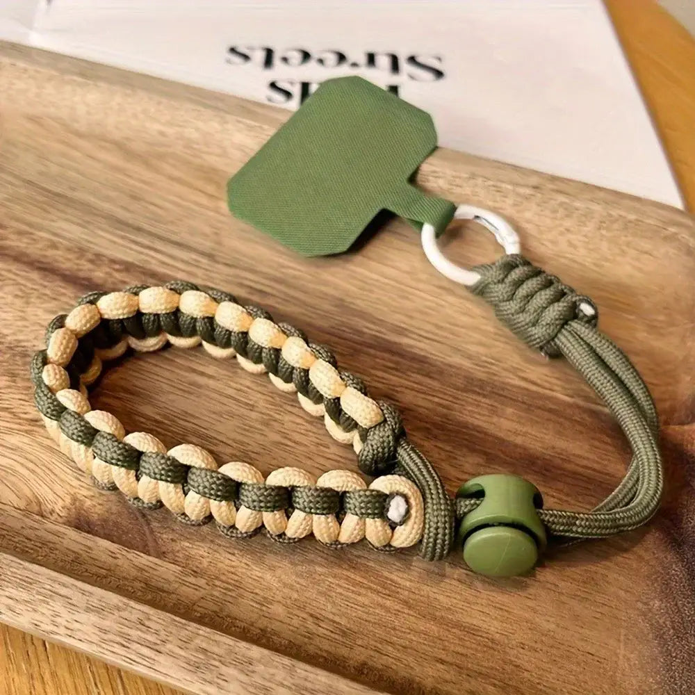 Cute Adjustable Mobile Phone Wrist Strap Lanyard Anti-Loss Twist Rope with Strong Short Band for Outdoor Sports & Daily