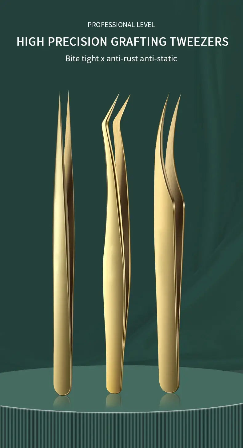 Anti-Static Straight Eyelash Extension Tweezers – Precision Lash & Brow Tool (1 Piece)