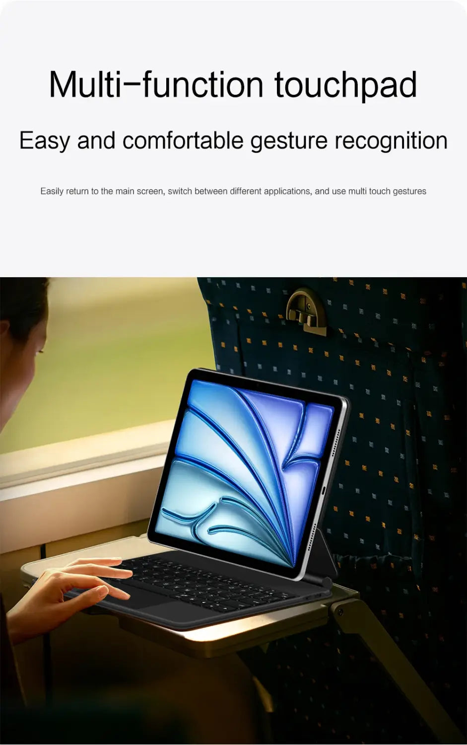 Magic Keyboard Case For iPad Pro 11 inch 12.9’’ M2 13 M4 Air 4th 5th ipad10 10th 10.9 Smart Cover Multi-touch Magnetic