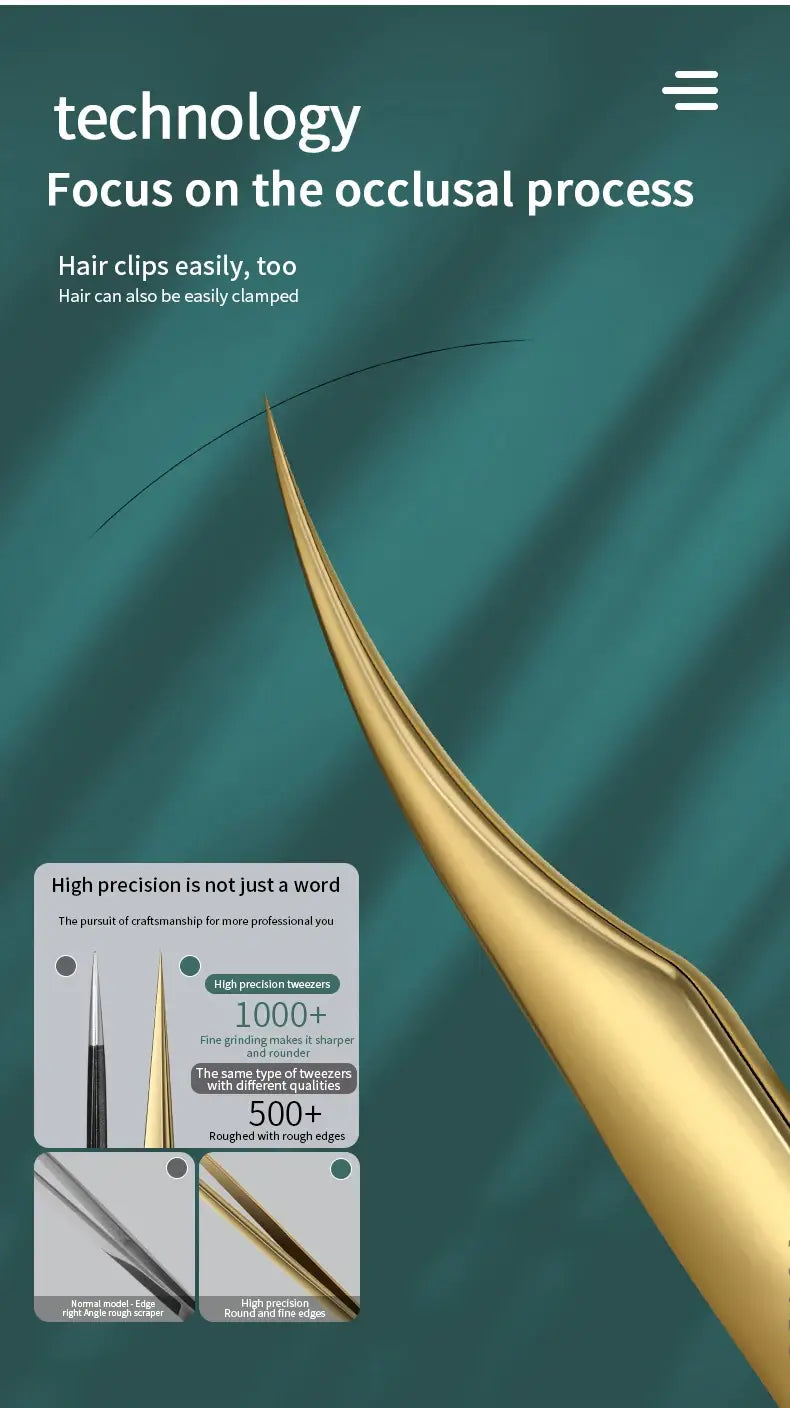 Anti-Static Straight Eyelash Extension Tweezers – Precision Lash & Brow Tool (1 Piece)