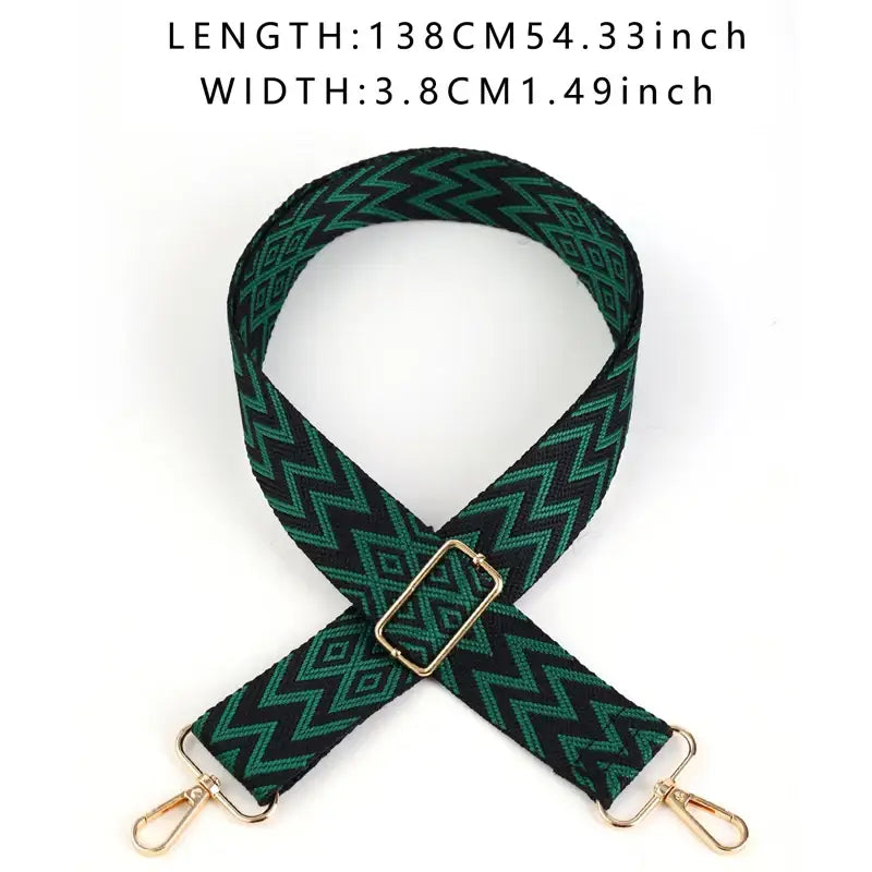 Adjustable Replacement Shoulder Bag Strap – Fashionable & Versatile Cloth Strap for Handbags Totes and Luggage