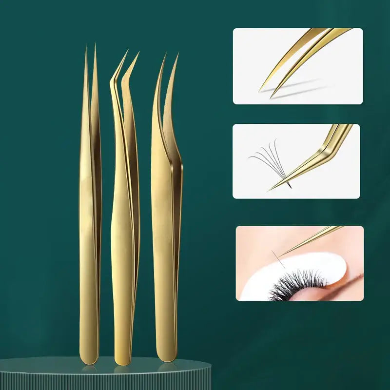 Anti-Static Straight Eyelash Extension Tweezers – Precision Lash & Brow Tool (1 Piece)
