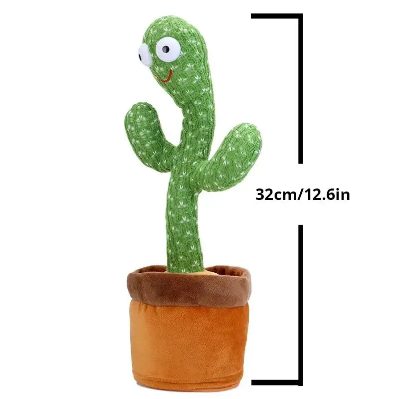 Dancing Cactus Toy – Talking Singing Wriggling Plush Toy with Light & Sound | Repeats What You Say | Fun Interactive