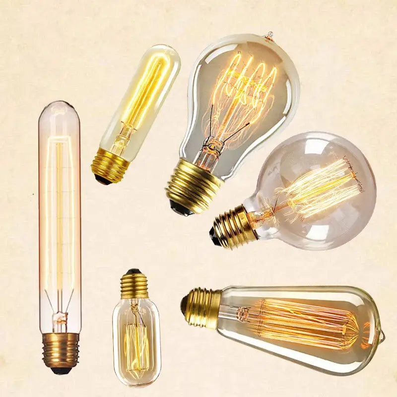 Edison Vintage Light Bulb – 40W E27 Incandescent Filament Bulb for Room Decor Christmas or Industrial Lighting