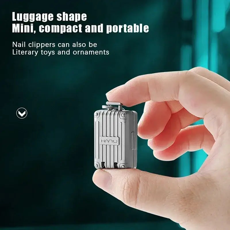 Foldable Stainless Steel Nail Clipper Keychain – Portable Rotary Nail Cutter for Fingernails & Toenails (Manicure