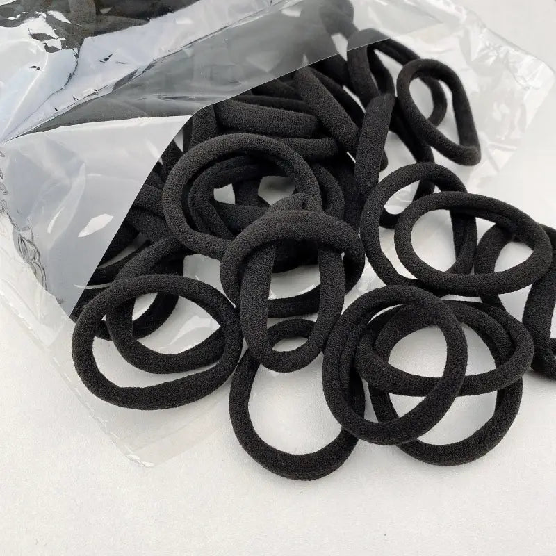 Four Seasons Women’s High-Elastic Nylon Loop Headband & Ponytail Hair Tie – Soft Durable Non-Damaging Hair Accessory