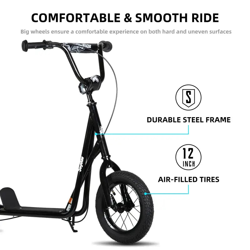 JOYSTAR Kick Scooter for Kids (Ages 5-9) | 12’’ Wheels Adjustable Handlebar Rear V-Brake