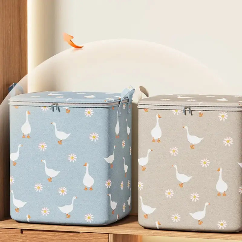 Large Capacity Clothes & Quilt Storage Bag – Foldable Non-Woven Wardrobe Organizer Box (100L / 140L / 180L)