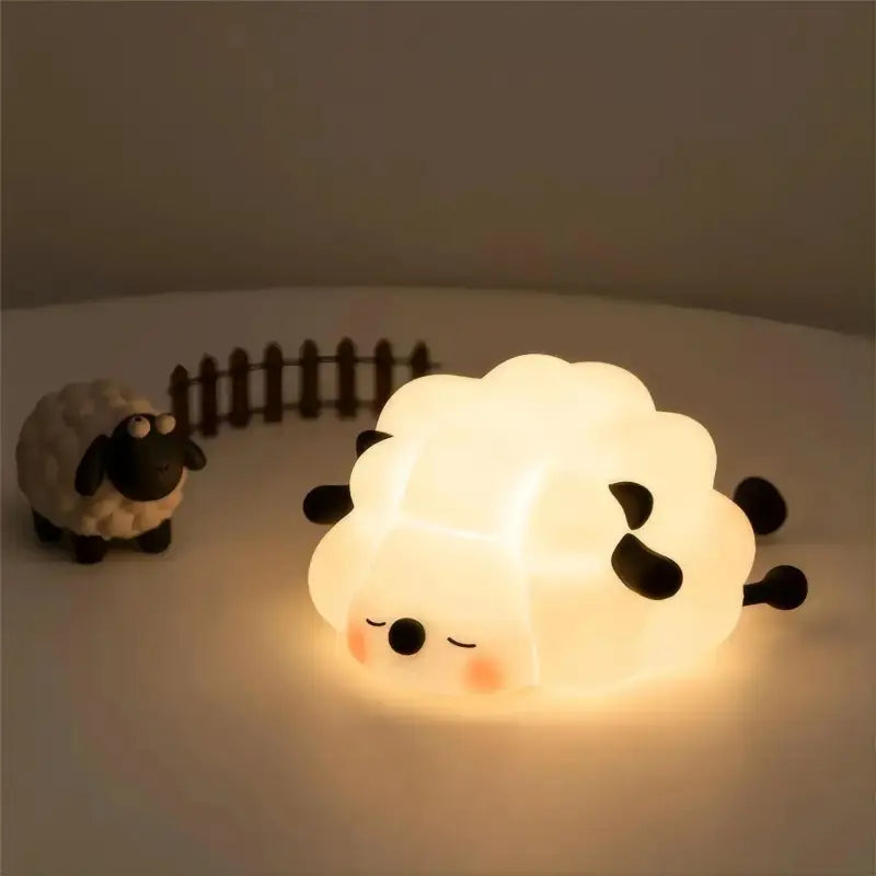 LED Silicone Rabbit Night Light – Touch Sensor Cute Animal Lamp USB Rechargeable Kids Bedroom Decor & Bedside Lamp