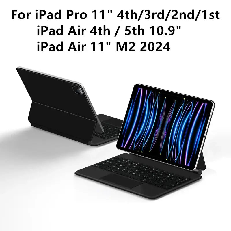 Magic Keyboard Case For iPad Pro 11 inch 12.9’’ M2 13 M4 Air 4th 5th ipad10 10th 10.9 Smart Cover Multi-touch Magnetic