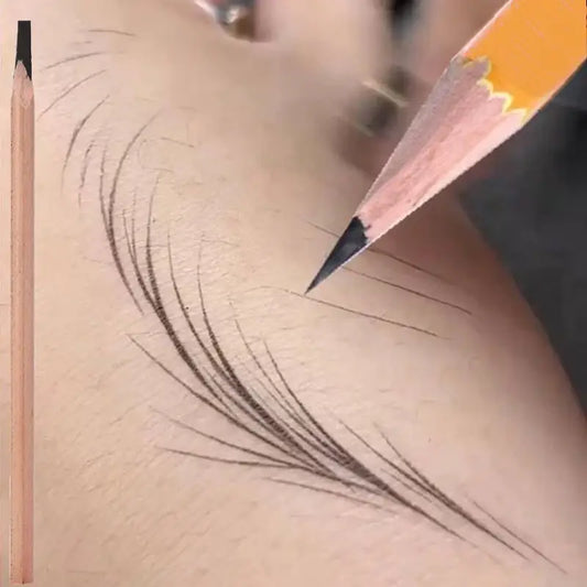 Microblading Wood Eyebrow Pencil – Smudge-Proof Long-Lasting & Natural Eyebrows Tattoo Pen
