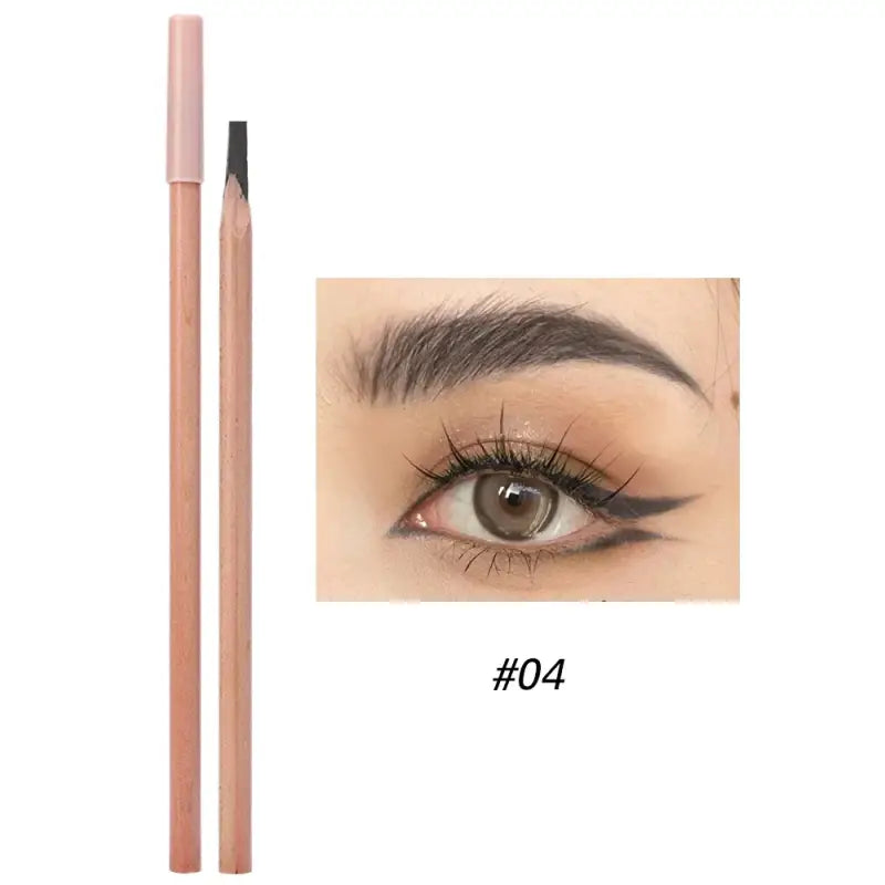 Microblading Wood Eyebrow Pencil – Smudge-Proof Long-Lasting & Natural Eyebrows Tattoo Pen - 04 Gray