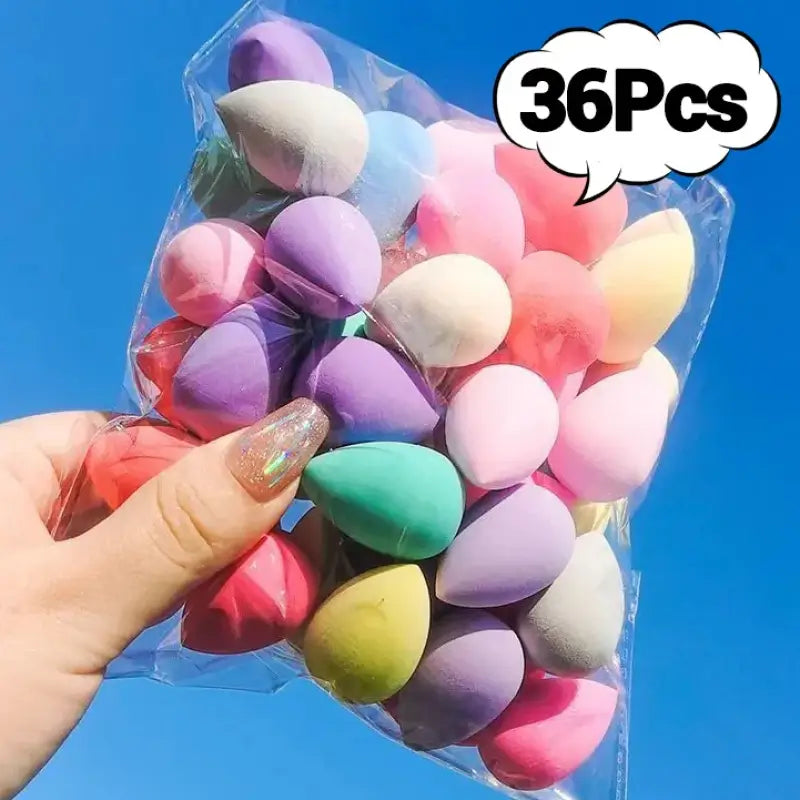 Mini Makeup Sponges – Soft Hydrophilic Non-Latex Beauty Eggs for Liquid Foundation Concealer & Powder - 36pcs